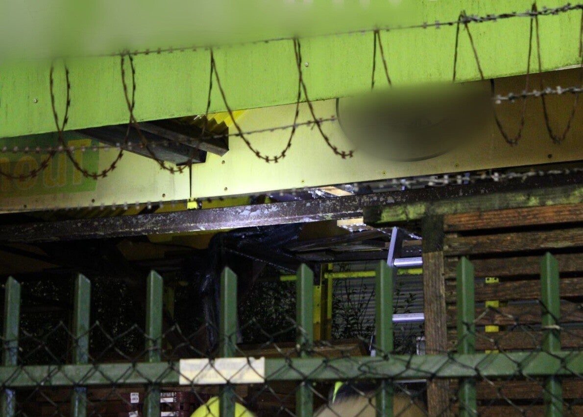 Brand hout opslag Intratuin Boxtel