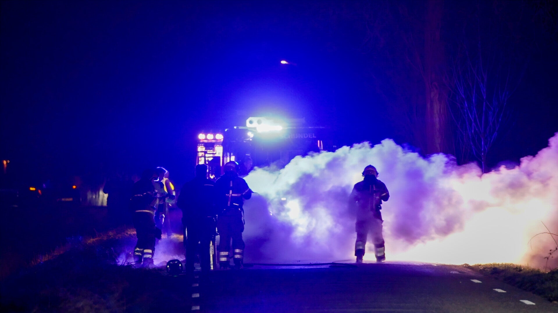 Autobrand Schijndel, bestuurder gewond