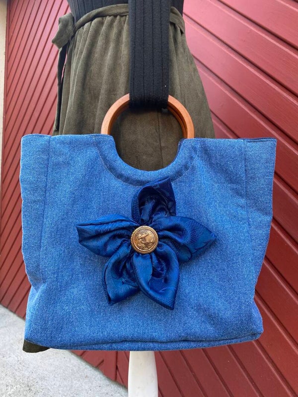 Sac Lili fleur bleu