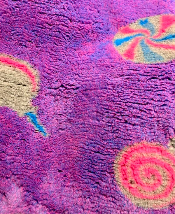 Rubber Backed Vet bedding 42"  Purple lolly pop ONE LEFT