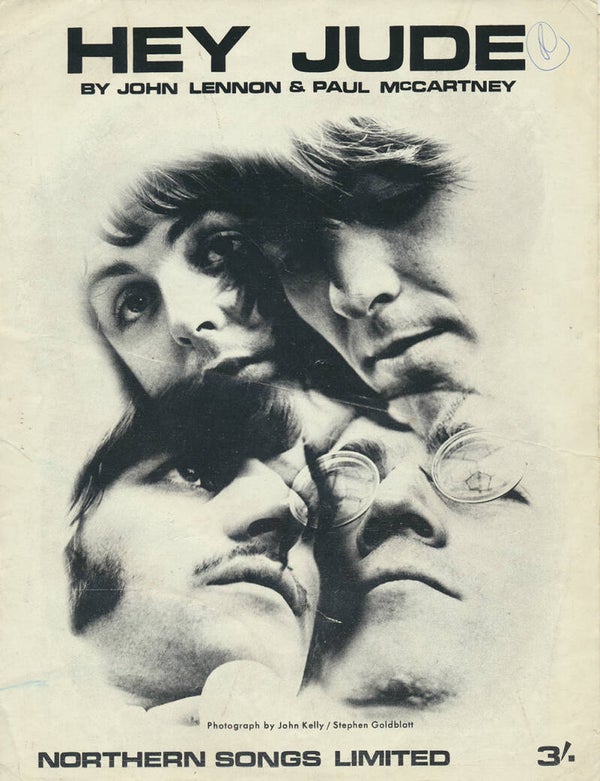 The Beatles - Hey Jude - 1968 [UK] - Sheet Music