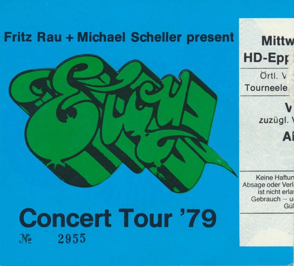 Eloy - Rhein-Neckar-Halle, Eppelheim, March 7, 1979 [Germany] - Ticket Stub