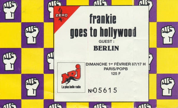 Frankie Goes To Hollywood - POPB, Paris, February 1, 1987 [France] - Ticket Stub