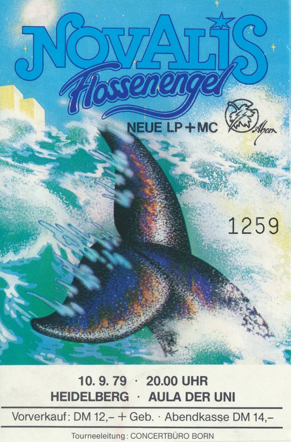 Novalis - Aula der Uni, Heidelberg, September 10, 1979 [Germany] - Ticket Stub