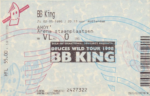 BB King - Ahoy', Rotterdam, May 2, 1998 [Holland] - Ticket Stub