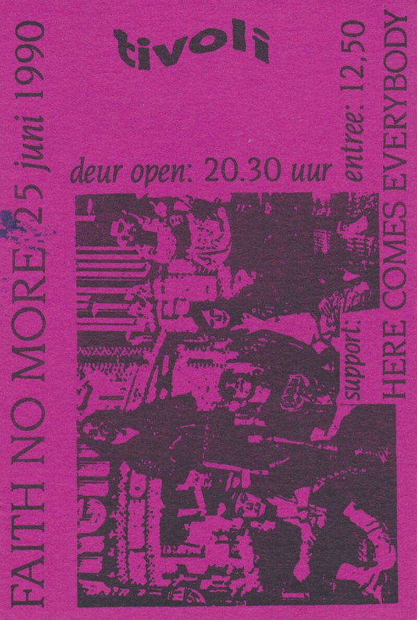 Faith No More - Tivoli, Utrecht, June 25, 1990 [Holland] - Ticket Stub