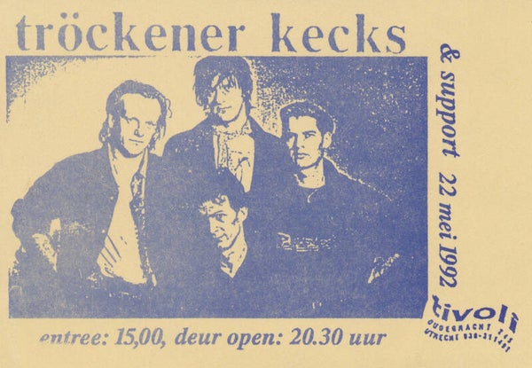 Tröckener Kecks - Tivoli, Utrecht, May 22, 1992 [Holland] - Ticket Stub
