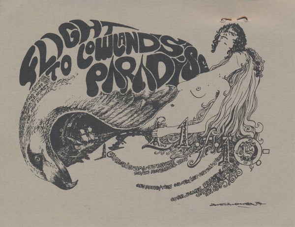 The Crazy World Of Arthur Brown - The Golden Earrings - Group 1850 - George Cash - Social Deviants - The Motions - The Zipps - The Incredible String Band - A Flight to Lowlands Paradise, Jaarbeurs, Utrecht, November 24-25, 1967 [Holland] - Ticket Stub
