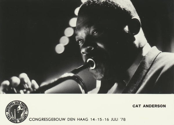 Cat Anderson - Northsea Jazz Festival. Congresgebouw, The Hague, July 14-16, 1978 [Holland] - Publicity Photocard