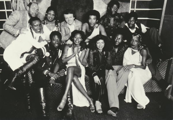 Boney M  - Frank Farian with his crew - 1970s [Holland] - Publicity Photocard