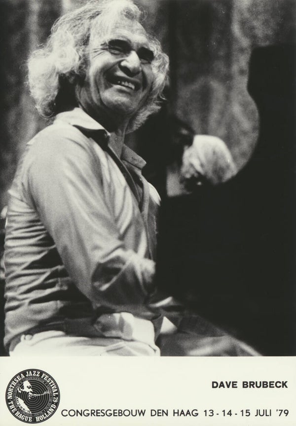 Dave Brubeck - Northsea Jazz Festival. Congresgebouw, The Hague, July 13-15, 1979 [Holland] - Publicity Photocard