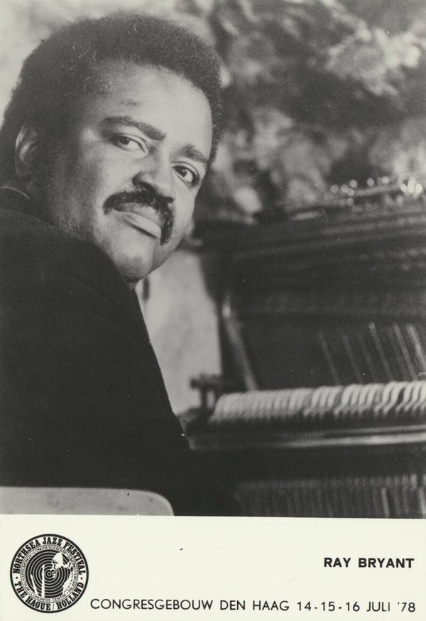 Ray Bryant - Northsea Jazz Festival. Congresgebouw, The Hague, July 14-16, 1978 [Holland] - Publicity Photocard