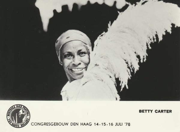 Betty Carter - Northsea Jazz Festival. Congresgebouw, The Hague, July 14-16, 1978 [Holland] - Publicity Photocard
