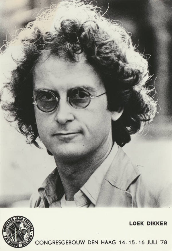 Loek Dikker - Northsea Jazz Festival. Congresgebouw, The Hague, July 14-16, 1978 [Holland] - Publicity Photocard