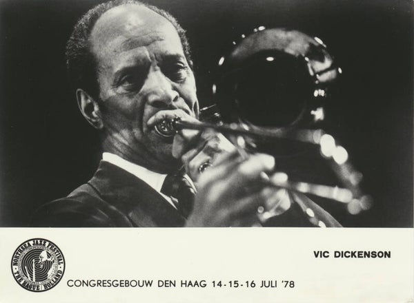Vic Dickenson - Northsea Jazz Festival. Congresgebouw, The Hague, July 14-16, 1978 [Holland] - Publicity Photocard
