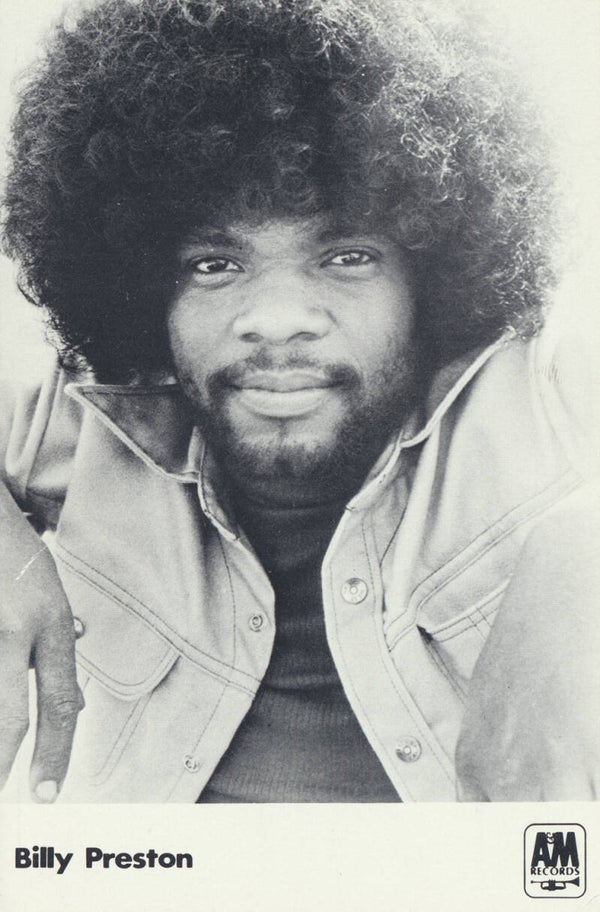 Billy Preston - 1970s [Sweden] - Publicity Photocard