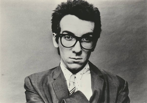 Elvis Costello - 1980s [Holland] - Publicity Photocard