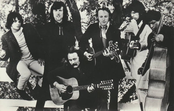 Crosby, Stills, Nash & Young (David Crosby, Stephen Stills, Graham Nash, Neil Young) - 1970s [Holland] - Publicity Photocard