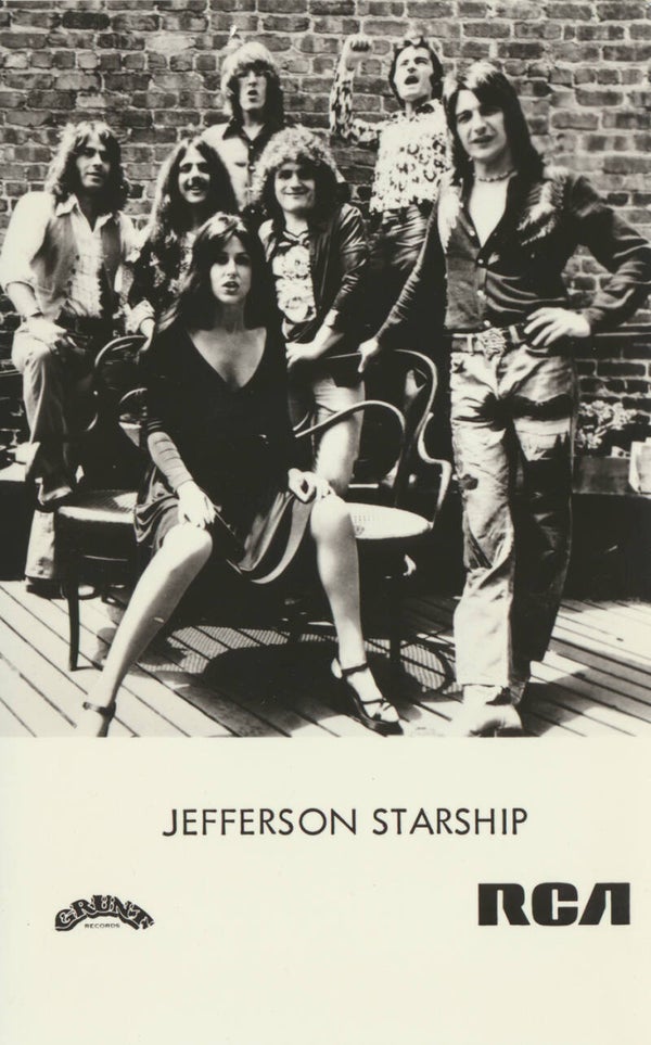 Jefferson Starship (Jefferson Airplane) - 1970s [Holland] - Publicity Photocard