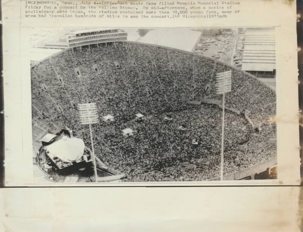 The Rolling Stones - Memphis. July 4, 1975 [USA] - Wirephoto