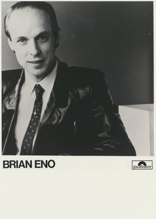 Brian Eno (Roxy Music) - 1980s [Holland] - Publicity Photocard