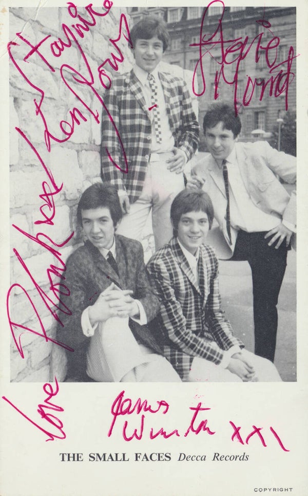 The Small Faces - Whatcha Gonna Do About It - August 1965 [UK] - Publicity Photocard [autographs]
