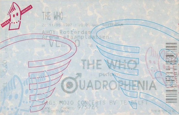 The Who - Ahoy', Rotterdam, May 11, 1997 [Holland] - Ticket Stub