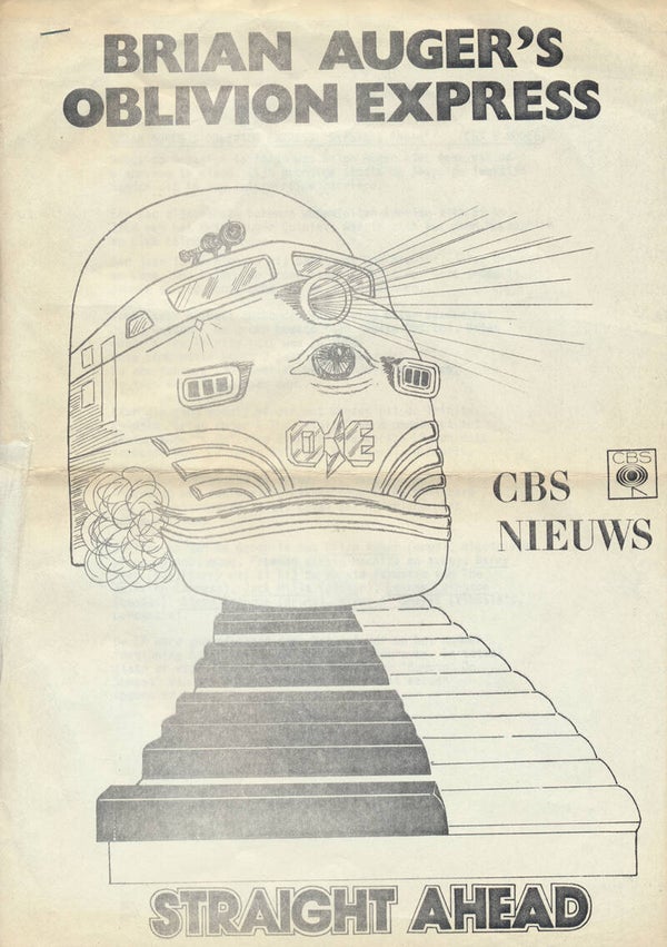 Brian Auger's Oblivion Express - Straight Ahead - 1974 [Holland] - Press Kit