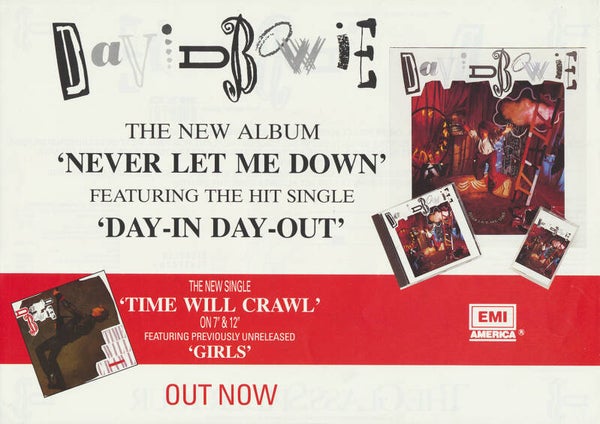 David Bowie - Wembley Stadium, London, June 19/20, 1987 [UK] - Handbill