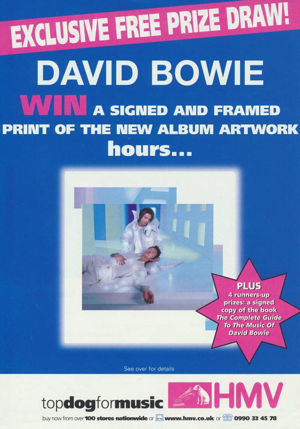 David Bowie - Hours - October 1999 [UK] - Contest Handbill