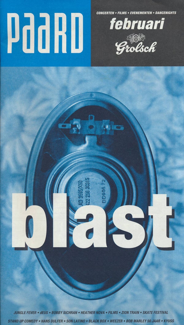 Porcupine Tree - Kyuss - Paard, The Hague, February 12, 1995 [Holland] - Programme