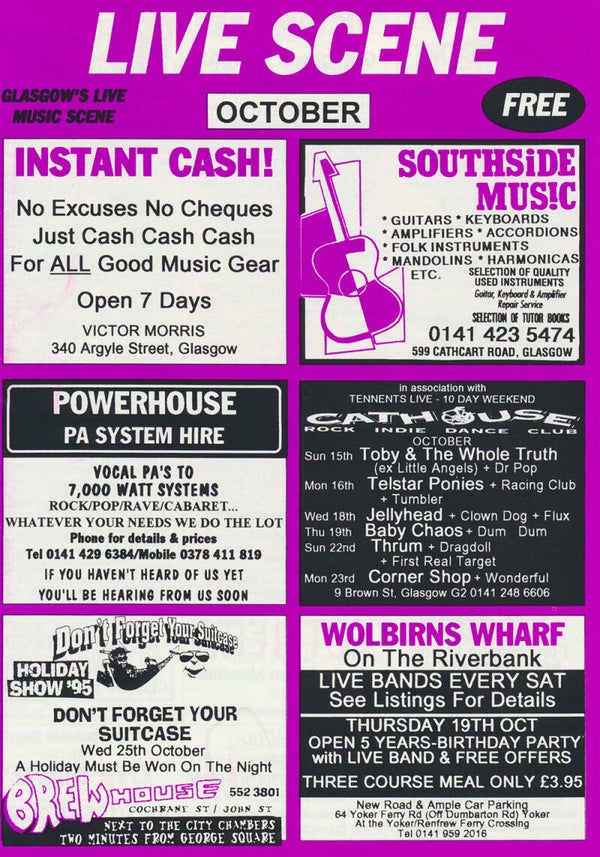 Porcupine Tree - Live Scene October - 1995 [UK] - Programme