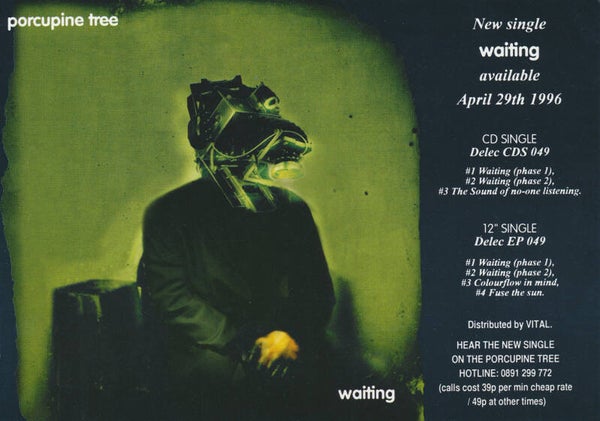 Porcupine Tree - Waiting - April 1996 [UK] - Handbill