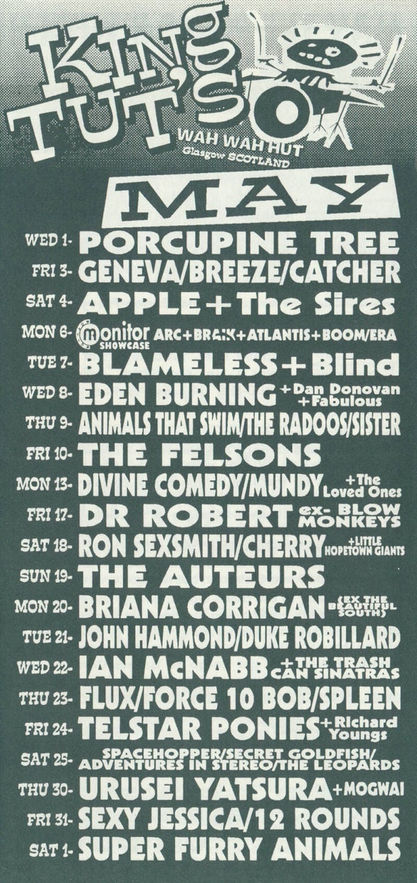 Porcupine Tree - King Tut's May - 1996 [UK] - Programme
