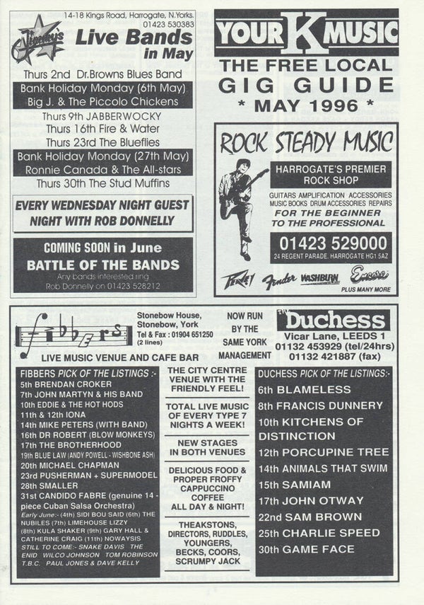 Porcupine Tree - YourKMusic - May 1996 [UK] - Magazine