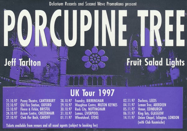 Porcupine Tree - UK Tour 1997 [UK] - Handbill