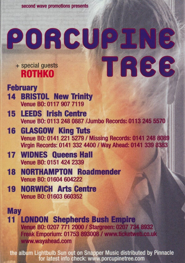 Porcupine Tree - 2001 [UK] - Handbill