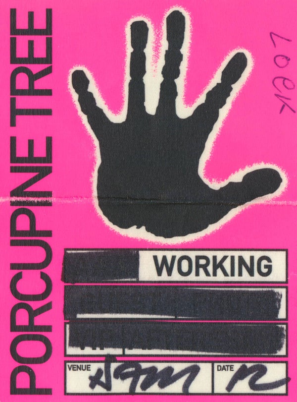 Porcupine Tree - Heineken Music Hall, Amsterdam, October 12, 2009 [Holland] - Backstage Pass