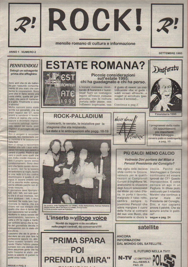 Porcupine Tree - Rock! - September 1995 [Italy] - Magazine