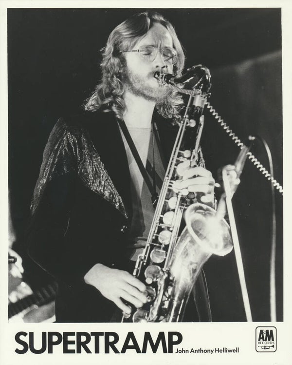 John Helliwell - Supertramp - 1970s [USA] - Publicity Press Photo