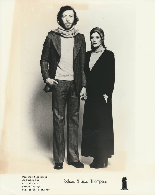 Richard and Linda Thompson - Fairport Convention - 1970s [UK] - Publicity Press Photo