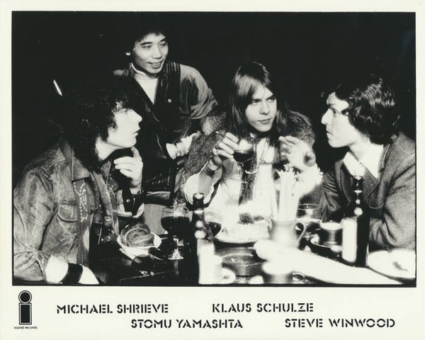 Klaus Schulze - Stomu Yamashta - Steve Winwood - Michael Shrieve - Go - 1976 [UK] - Publicity Press Photo