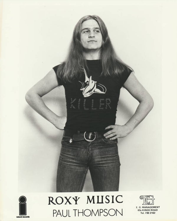 Roxy Music - Paul Thompson - 1970s [UK] - Publicity Press Photo