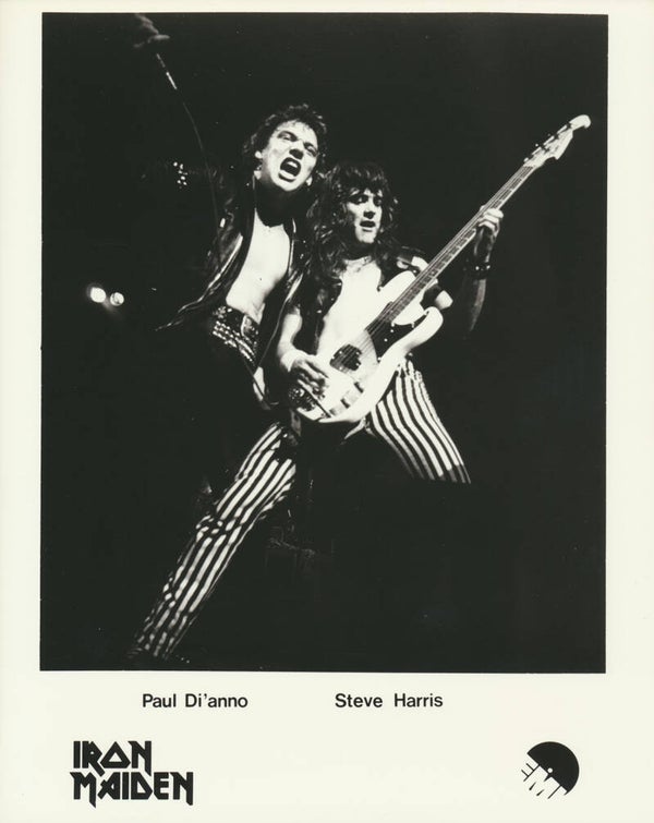 Iron Maiden - Paul Di'Anno - Steve Harris - 1981 [UK] - Publicity Press Photo