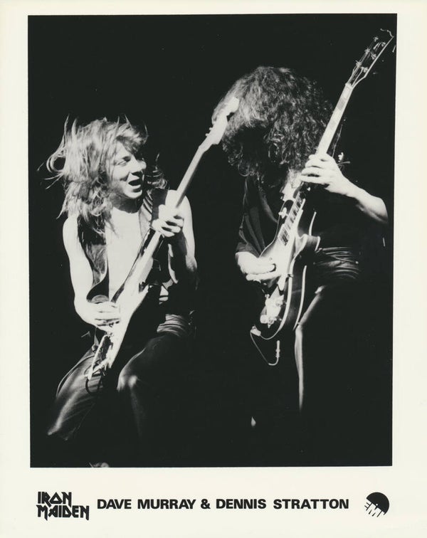 Iron Maiden - Dave Murray - Dennis Stratton - 1981 [UK] - Publicity Press Photo