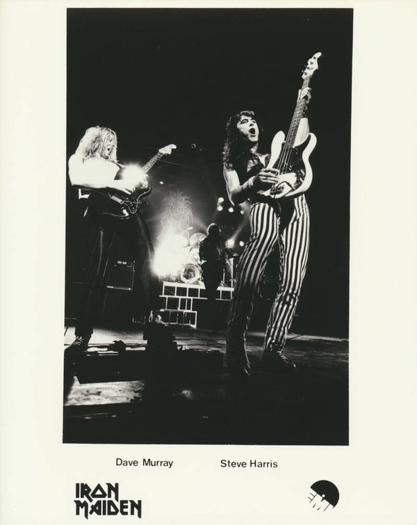 Iron Maiden - Dave Murray - Steve Harris - 1981 [UK] - Publicity Press Photo