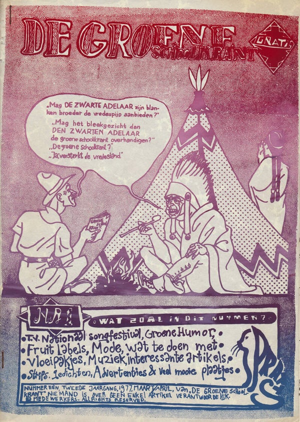 De Groene Schoolkrant - March 1977 [Holland] - Magazine