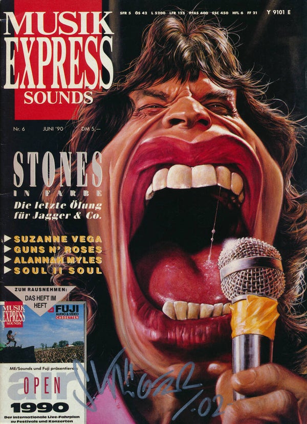 Musik Express Sounds - June 1990 [Switzerland] - Magazine (signed)