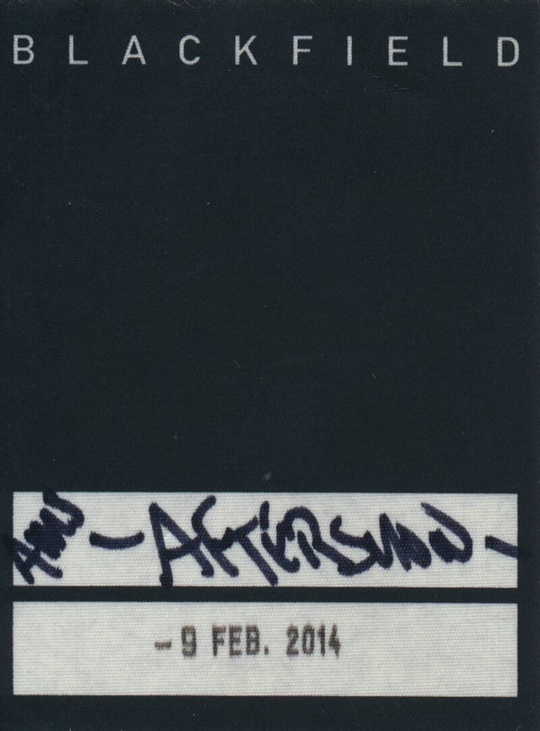 Blackfield - Porcupine Tree - Paradiso, Amsterdam, February 9, 2014 [Holland] - Backstage Pass