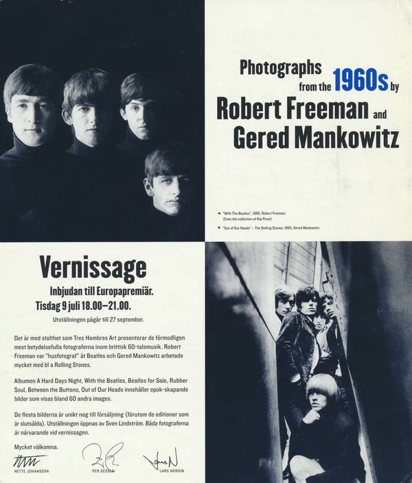 The Beatles - Rolling Stones - Roxette [Sweden] - Exhibition Invite